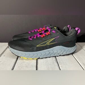 Altra Outroad Black & Purple Trail Running Shoes, Women’s 8.5